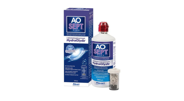 Раствор Aosept Plus HudraGlyde