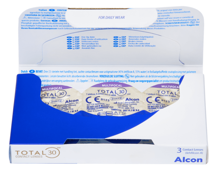 Контактные линзы Total 30  Multifocal,  3pk